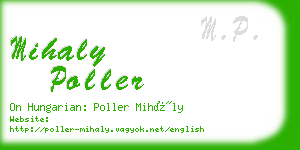 mihaly poller business card